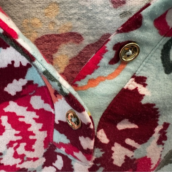 Susan Graver Weekend Split Neck Brushed Fleece Pullover with Collar size 2X - Picture 4 of 12